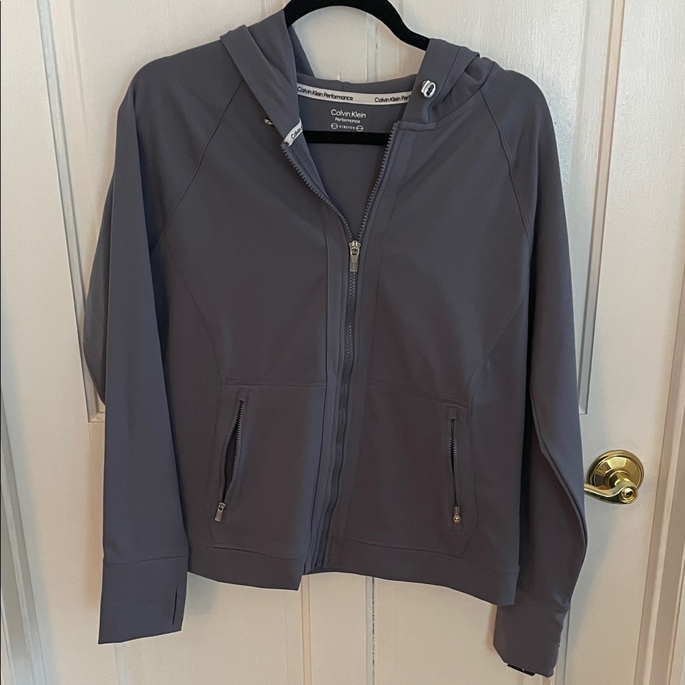 Calvin Klein Performance slate blue Stretch Hoodie size XL NWT